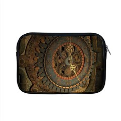 Steampunk, Awesoeme Clock, Rusty Metal Apple Macbook Pro 15  Zipper Case by FantasyWorld7