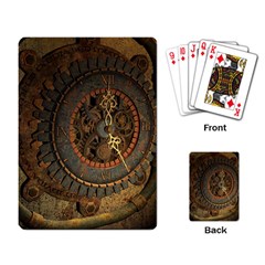 Steampunk, Awesoeme Clock, Rusty Metal Playing Card by FantasyWorld7