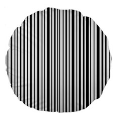 Barcode Large 18  Premium Flano Round Cushions