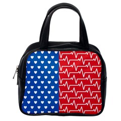 Usa Flag Classic Handbags (one Side) by stockimagefolio1