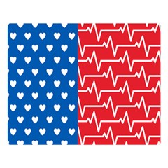 Usa Flag Double Sided Flano Blanket (large)  by stockimagefolio1