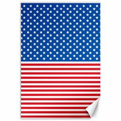 Usa Flag Canvas 12  X 18  