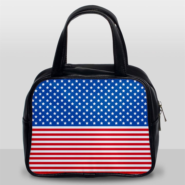 Usa Flag Classic Handbags (2 Sides)