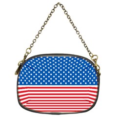 Usa Flag Chain Purses (two Sides)  by stockimagefolio1