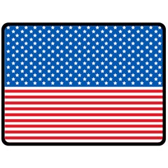 Usa Flag Fleece Blanket (large)  by stockimagefolio1