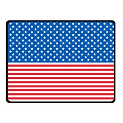 Usa Flag Double Sided Fleece Blanket (small)  by stockimagefolio1