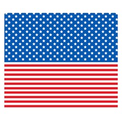 Usa Flag Double Sided Flano Blanket (small)  by stockimagefolio1