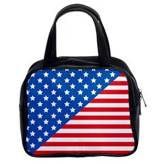 Usa Flag Classic Handbags (2 Sides) by stockimagefolio1