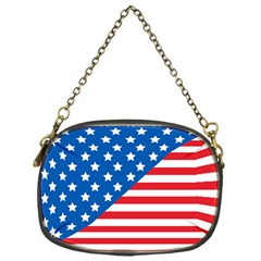 Usa Flag Chain Purses (one Side)  by stockimagefolio1