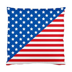 Usa Flag Standard Cushion Case (one Side) by stockimagefolio1