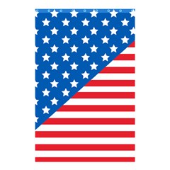 Usa Flag Shower Curtain 48  X 72  (small)  by stockimagefolio1