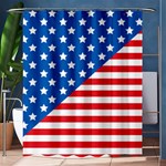 Usa Flag Shower Curtain 60  x 72  (Medium)  60 x72  Curtain