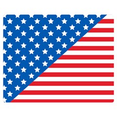 Usa Flag Double Sided Flano Blanket (medium)  by stockimagefolio1