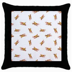 Crabs Photo Collage Pattern Design Throw Pillow Case (black) by dflcprints