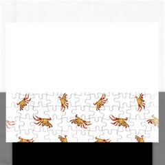 Crabs Photo Collage Pattern Design Rectangular Jigsaw Puzzl by dflcprints