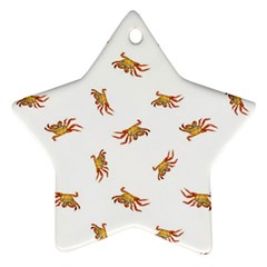 Crabs Photo Collage Pattern Design Star Ornament (two Sides)