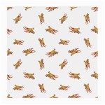 Crabs Photo Collage Pattern Design Medium Glasses Cloth Front