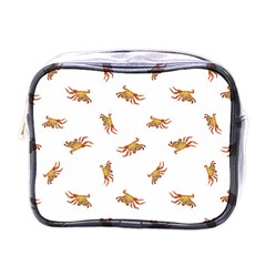 Crabs Photo Collage Pattern Design Mini Toiletries Bags by dflcprints