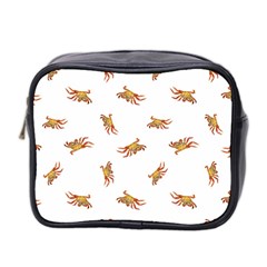 Crabs Photo Collage Pattern Design Mini Toiletries Bag 2-side by dflcprints