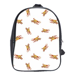 Crabs Photo Collage Pattern Design School Bag (xl) by dflcprints