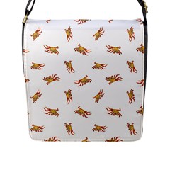 Crabs Photo Collage Pattern Design Flap Messenger Bag (l)  by dflcprints