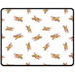 Crabs Photo Collage Pattern Design Double Sided Fleece Blanket (medium)  by dflcprints