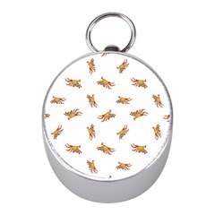 Crabs Photo Collage Pattern Design Mini Silver Compasses by dflcprints