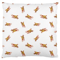 Crabs Photo Collage Pattern Design Large Flano Cushion Case (one Side) by dflcprints