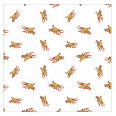 Crabs Photo Collage Pattern Design Large Satin Scarf (square) by dflcprints