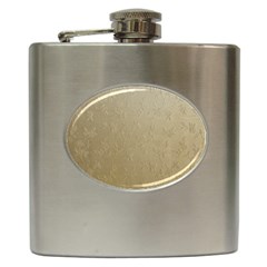 Gold Floral Royal Pattern  Hip Flask (6 Oz) by paulaoliveiradesign