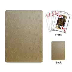 Gold Floral Royal Pattern  Playing Card