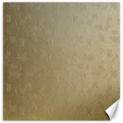 Gold Floral Royal Pattern  Canvas 20  X 20   by paulaoliveiradesign