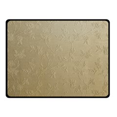 Gold Floral Royal Pattern  Fleece Blanket (small) by paulaoliveiradesign