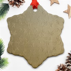 Gold Floral Royal Pattern  Ornament (snowflake)