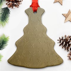 Gold Floral Royal Pattern  Ornament (christmas Tree) 