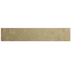 Gold Floral Royal Pattern  Flano Scarf (large)