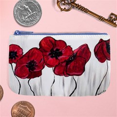 Main Street Poppies Hr Aceo Large Coin Purse by artbyjacquie