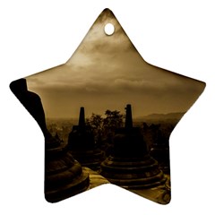 Borobudur Temple Indonesia Ornament (star) by Nexatart