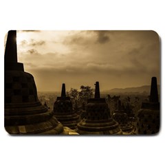 Borobudur Temple Indonesia Large Doormat  by Nexatart