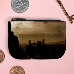 Borobudur Temple Indonesia Mini Coin Purses by Nexatart