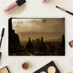 Borobudur Temple Indonesia Cosmetic Bag (large)  by Nexatart