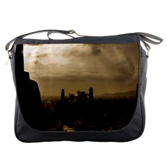 Borobudur Temple Indonesia Messenger Bags by Nexatart