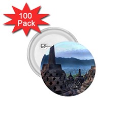 Borobudur Temple  Morning Serenade 1 75  Buttons (100 Pack)  by Nexatart