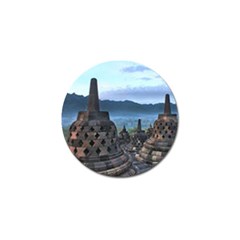 Borobudur Temple  Morning Serenade Golf Ball Marker by Nexatart