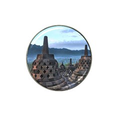 Borobudur Temple  Morning Serenade Hat Clip Ball Marker (4 Pack) by Nexatart