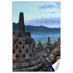 Borobudur Temple  Morning Serenade Canvas 12  X 18   by Nexatart