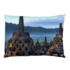 Borobudur Temple  Morning Serenade Pillow Case by Nexatart