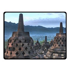 Borobudur Temple  Morning Serenade Double Sided Fleece Blanket (small)  by Nexatart