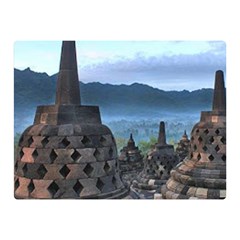 Borobudur Temple  Morning Serenade Double Sided Flano Blanket (mini)  by Nexatart