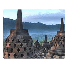 Borobudur Temple  Morning Serenade Double Sided Flano Blanket (large)  by Nexatart